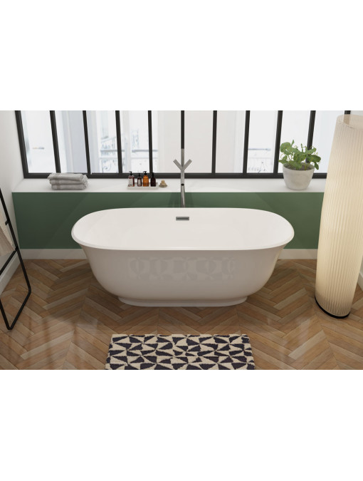 Baignoire îlot Savena chic et glamour