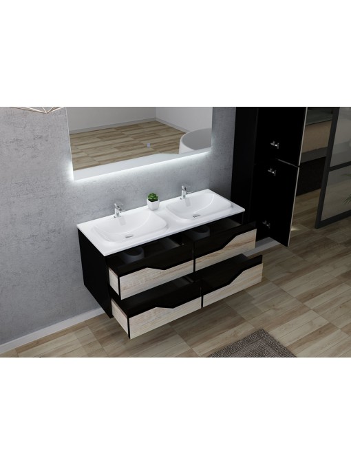 Détails du meuble double vasque URBINO 1200