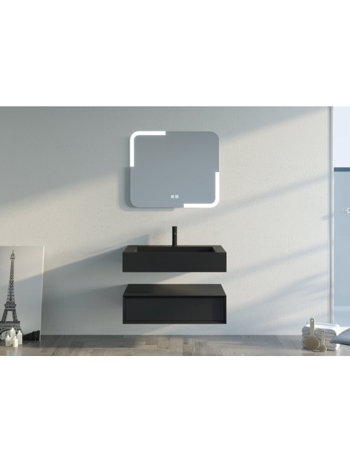 Meuble simple vasque de salle de bain FLORENTINO-800N