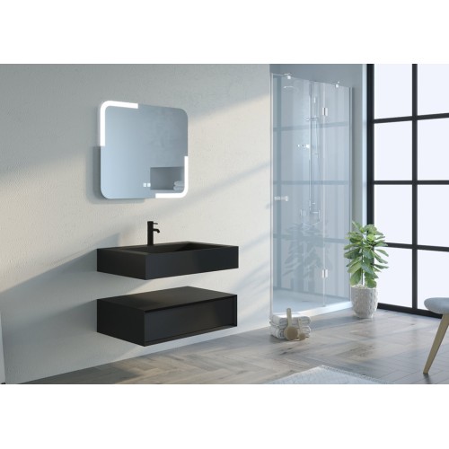 Meuble de salle de bain FLORENTINO 800mm Noi mat