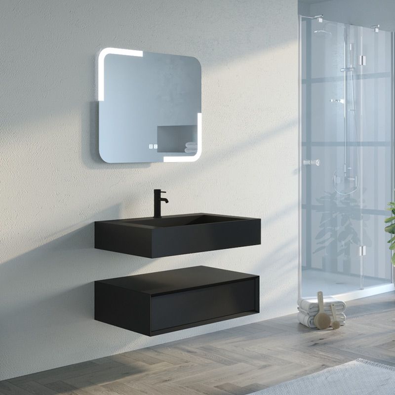 Meuble de salle de bain FLORENTINO 800mm Noi mat