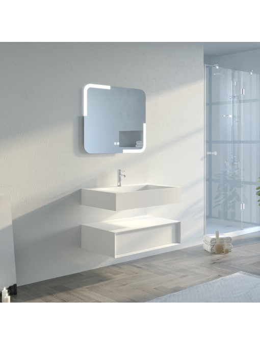 Meuble simple vasque de salle de bain FLORENTINO-800B