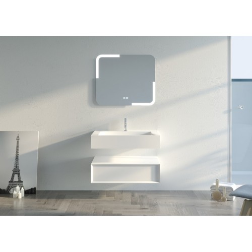 Meuble simple vasque de salle de bain FLORENTINO-800B