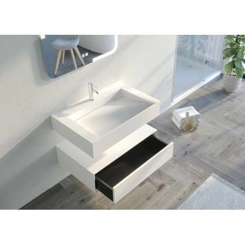 Meuble simple vasque de salle de bain FLORENTINO-800B