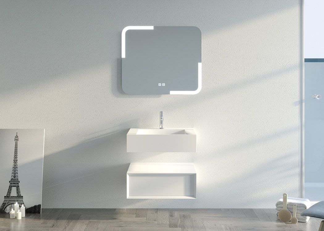 Meuble lavabo de salle de bain 60 cm, ensemble de salle de bain 60 cm