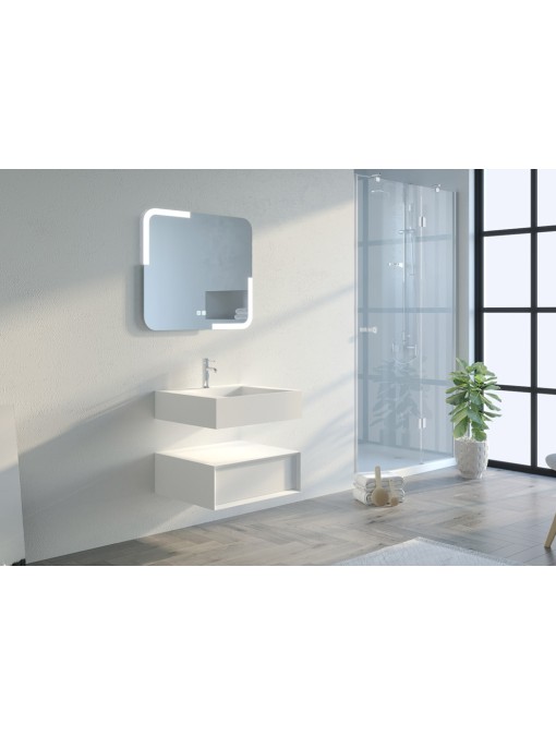 Meuble simple vasque de salle de bain FLORENTINO 60cm 