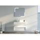 Ensemble Meuble salle de bain simple vasque FABRIANO 800 Blanc mat