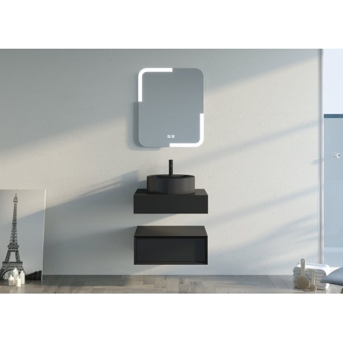 Ensemble Meuble de salle de bain FABRIANO 60cm Noir