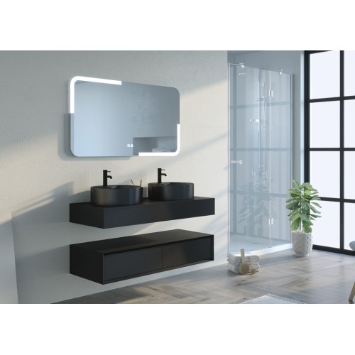 Ensemble de salle de bain FABRIANO 1200 Noir mat