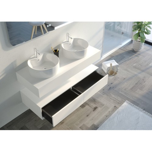 Meuble de salle de bain FABRIANO 1200 Blanc mat