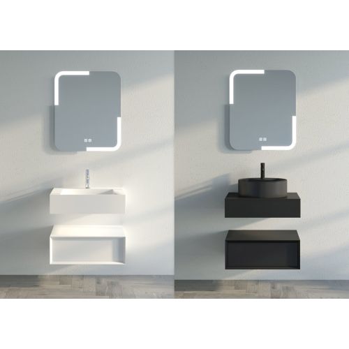 Miroir rectangulaire vertical à LED PRISMA_600