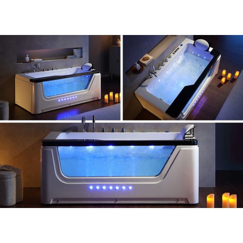 Baignoire rectangulaire balnéo Monaco 37 jets