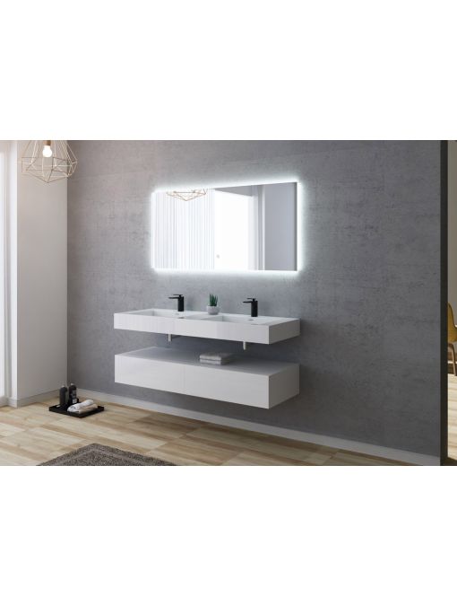 Meuble de salle de bain AVELLINO 1400 Blanc