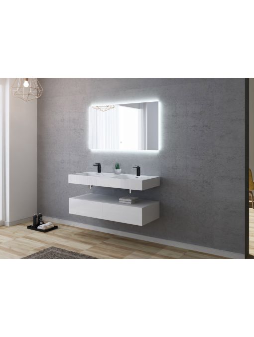 Meuble de salle de bain avec miroir AVELLINO-1200