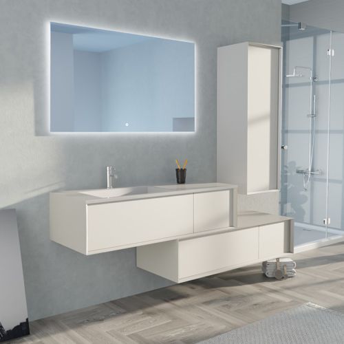 Meuble de salle de bain Avigliano 1200 blanc