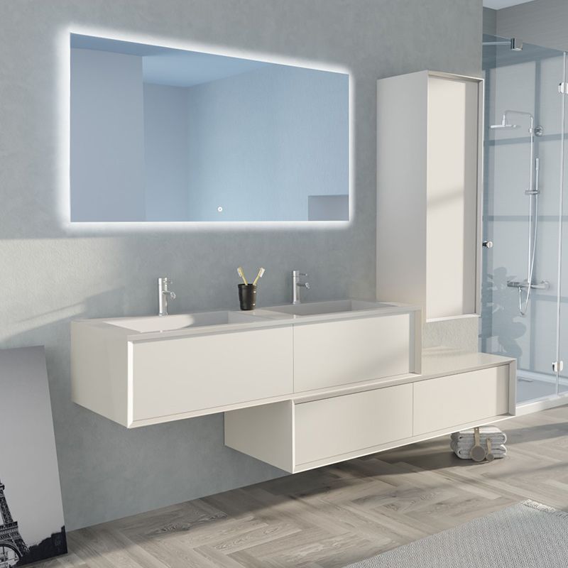 Meuble de salle de bain Avigliano 1400 blanc
