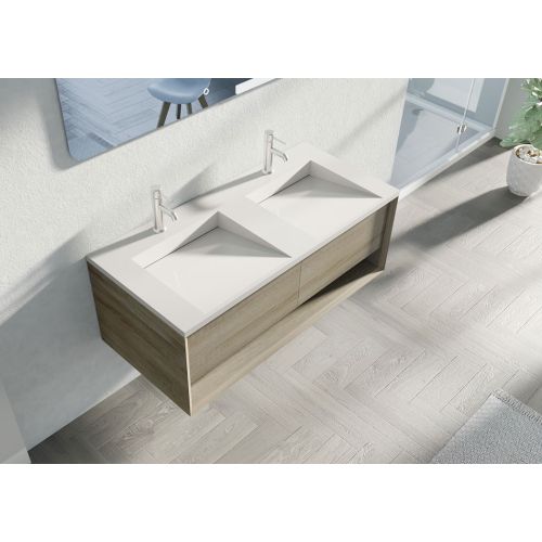 Meuble de salle de bain Design Portofino 1200 Scandinave