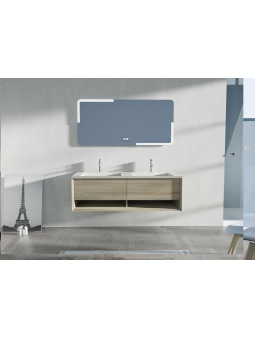 Bel ensemble Meuble de salle de bain Portofino 1400 Scandinave