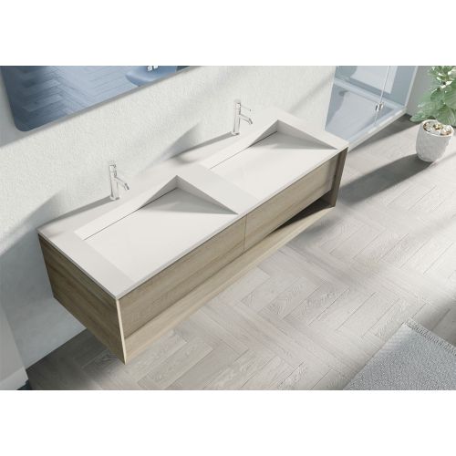 Meuble de salle de bain Portofino 1600 ensemble Scandinave