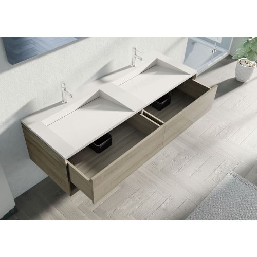 Meuble de salle de bain Portofino 1600 ensemble Scandinave