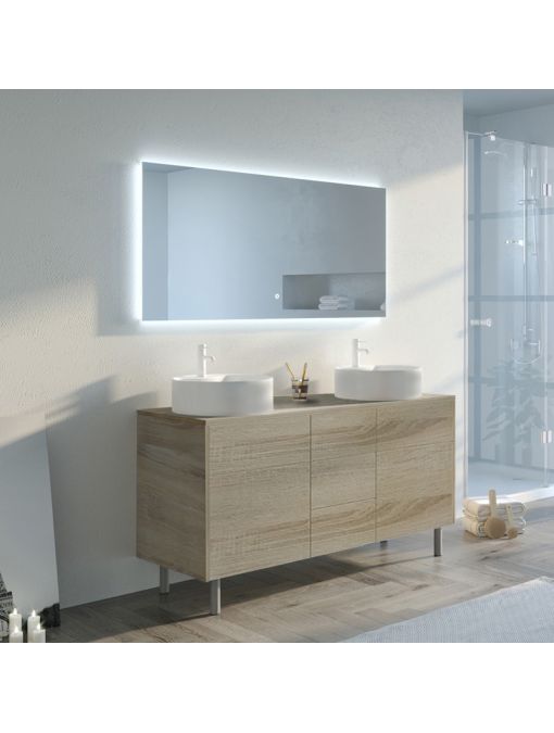 Meuble double vasque VENEZIA Scandinave