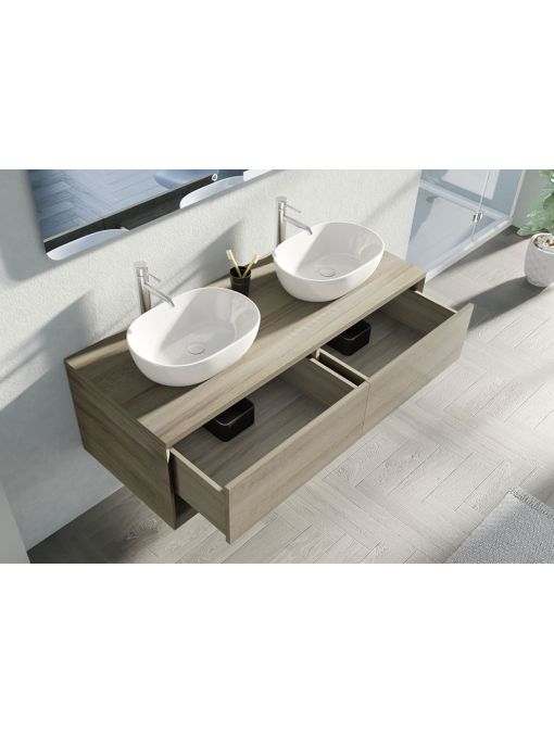 Rangements Meuble de salle de bain SANZA 1400 Scandinave