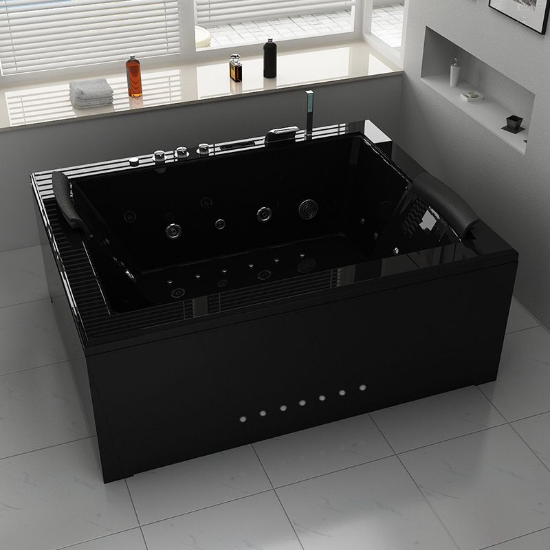 Baignoire balnéo Elle&Lui Black 40 jets