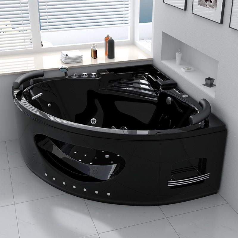 Baignoire balnéo Lisbonne Noire 34 jets