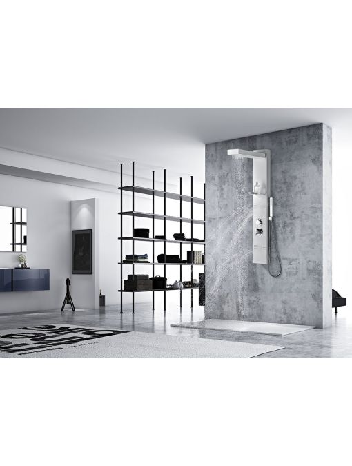 Colonne d'hydromassage design blanche A212