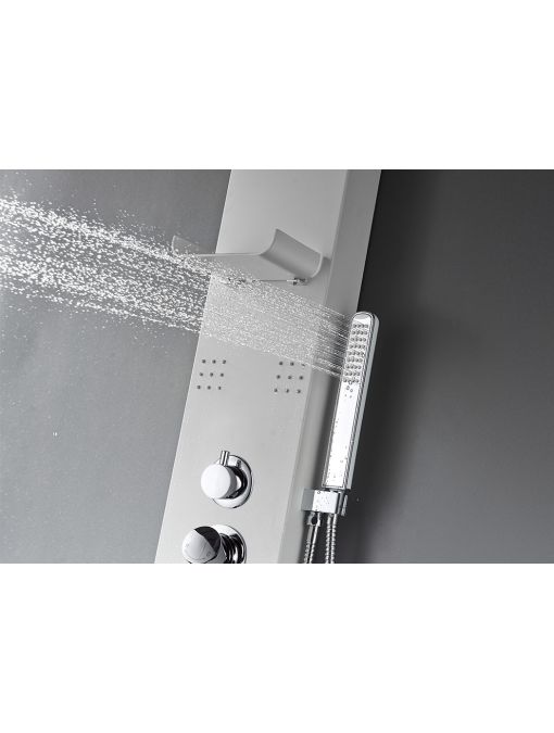 Colonne d'hydromassage A212 avec boutons sélecteurs jets dome de pluie douchette