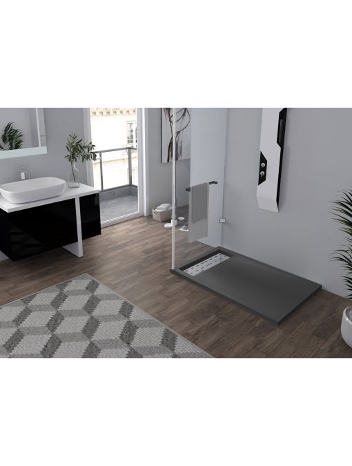 Receveur de douche gris 120x80cm