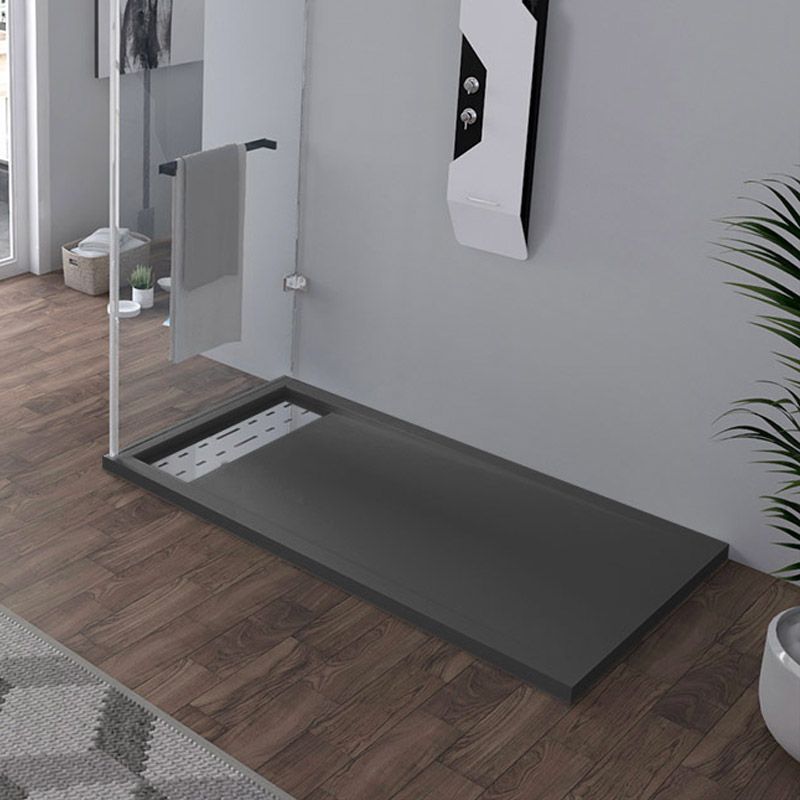 Receveur de douche en Gel coat ALICANTE Gris 140x80cm