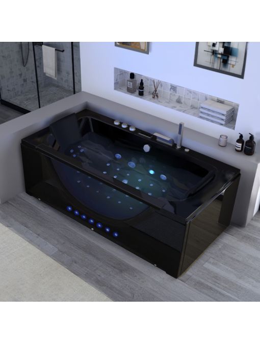 Baignoire balnéo Kilauea Black 26 jets