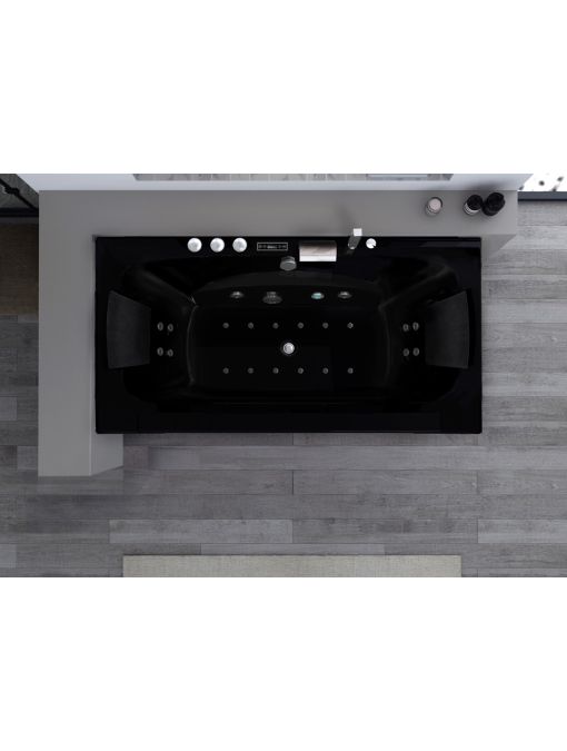 Baignoire balneo rectangulaire Kilauea 26 jets vue de dessus