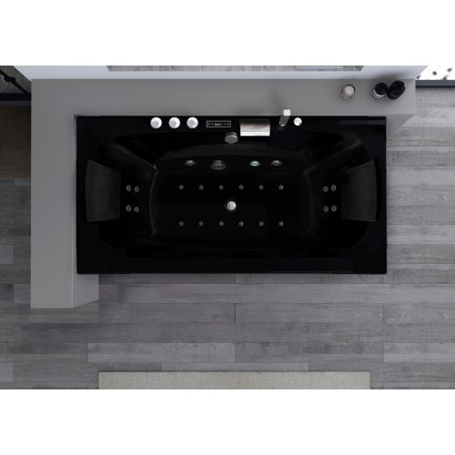 Baignoire balnéo Kilauea Black 26 jets