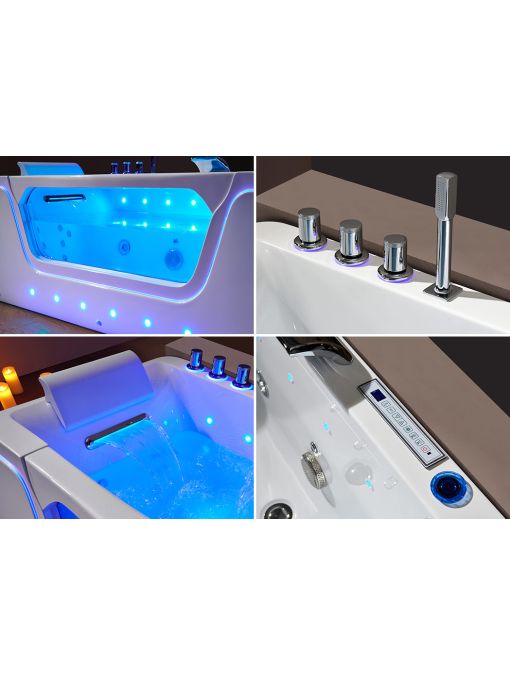 Détails Baignoire balnéo Emeraude 35 jets Whirlpool