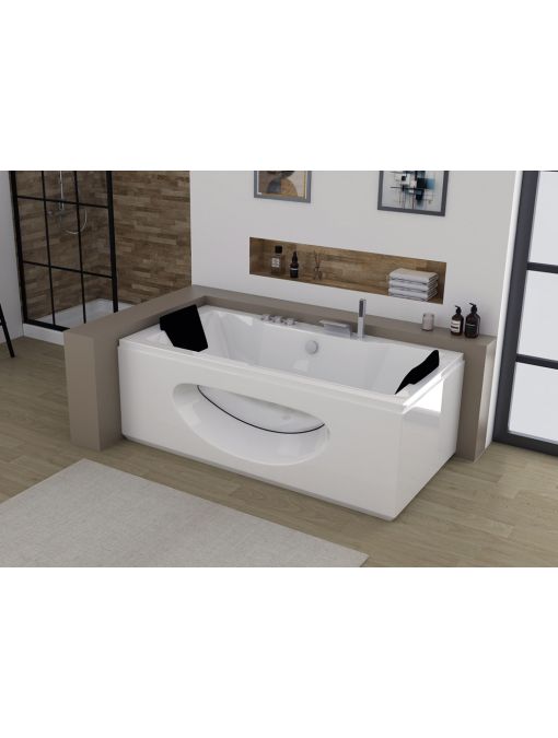 Baignoire rectangulaire avec hublot Kiss Me 2 places
