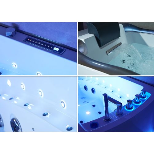 Baignoire balnéo Nautilus Résine Droit 47 jets