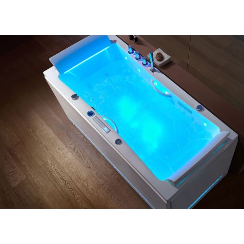 Baignoire balnéo rectangulaire Santa-fe 53 jets