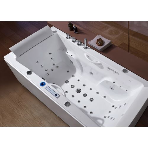 Baignoire balnéo rectangulaire Santa-fe 53 jets