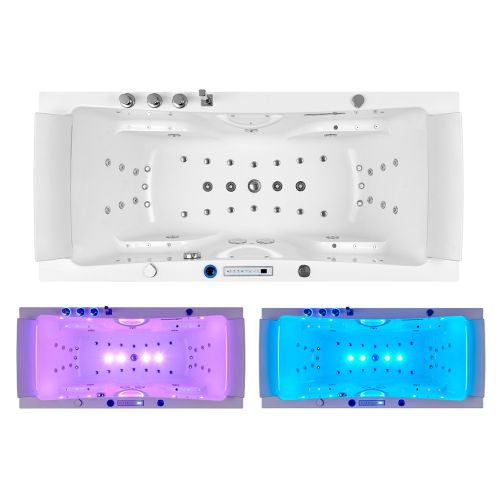 Baignoire balnéo rectangulaire Santa-fe 53 jets