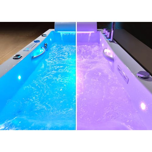 Baignoire balnéo rectangulaire Santa-fe 53 jets