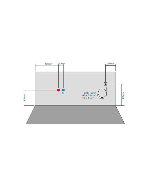 Schéma implantation Baignoire balnéo Santa-fe 53 jets