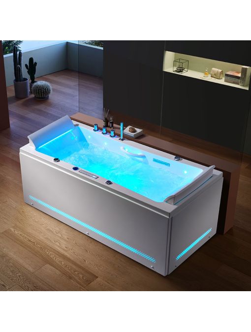 Baignoire balnéo rectangulaire Santa-fe 53 jets
