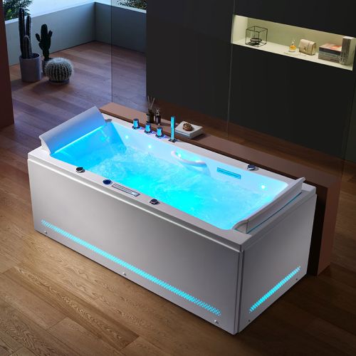 Baignoire balnéo rectangulaire Santa-fe 53 jets