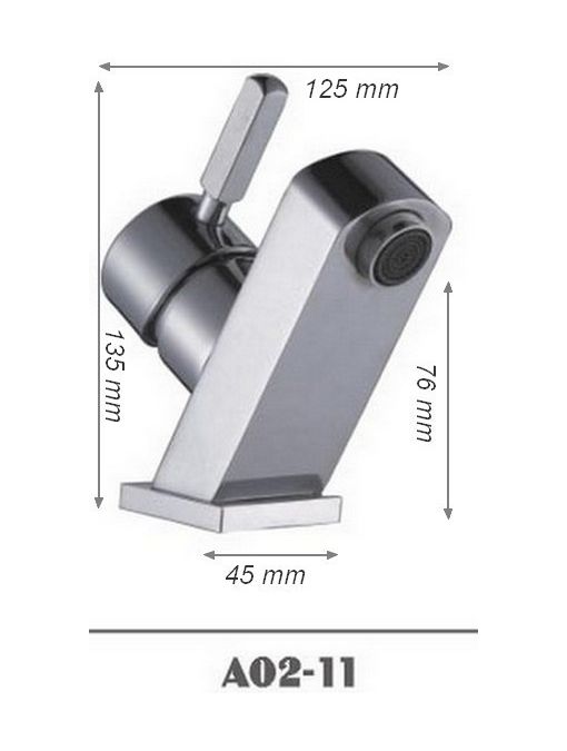 Dimensions robinet mitigeur tendance SDA02-11