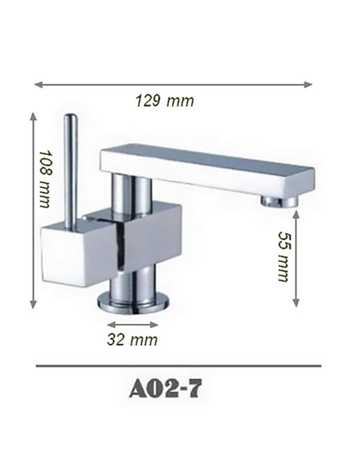 Dimensions Robinet mitigeur tendance SDA02-7