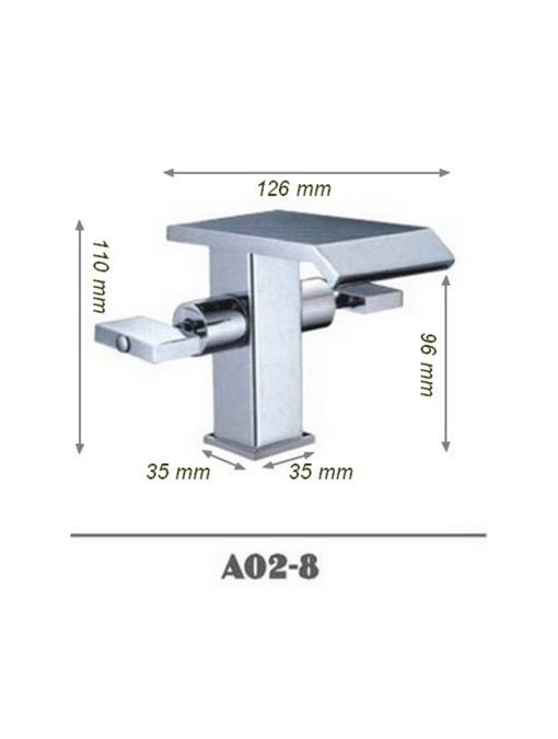Dimensions robinet mélangeur tendance SDA02-8