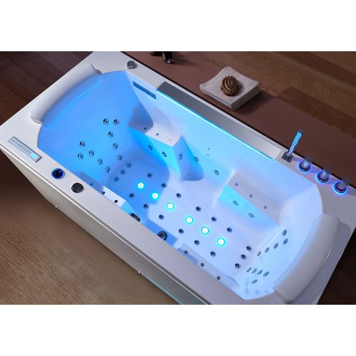 Baignoire balnéo rectangulaire Pacifica 70 jets