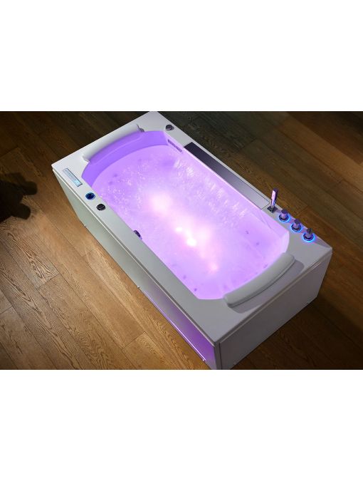 Baignoire balnéo à chromothérapie Pacifica 70 jets
